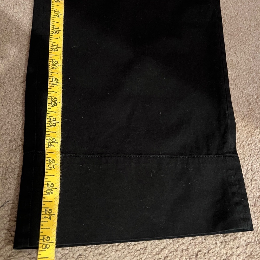 Everlane Wide Leg The Easy Pull On Black Organic Cotton Pants Sz 12 EUC - Picture 14 of 15